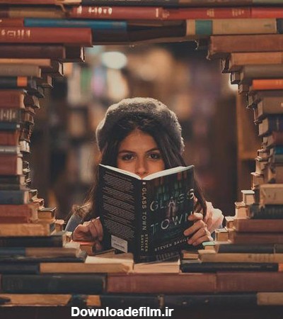 عکس دختر با کتاب