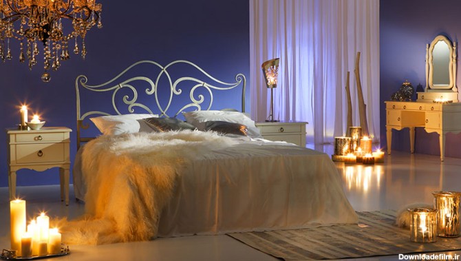 ترفندهای تزیین اتاق خواب رمانتیک با شمع - صفاهوم