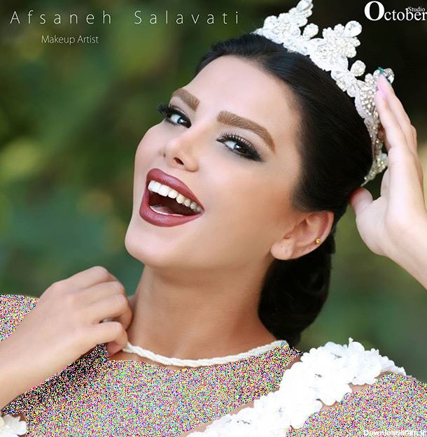 عکس آرایش عروس زیبای ایرانی جدید