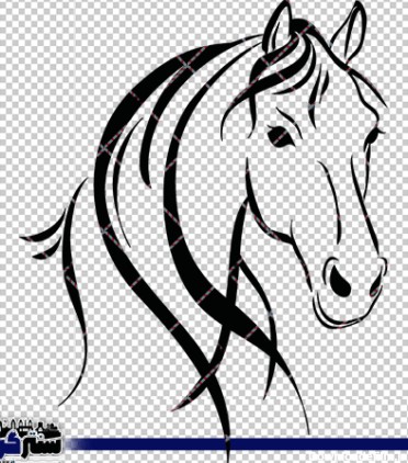 عکس دوربری نقاشی سر اسب