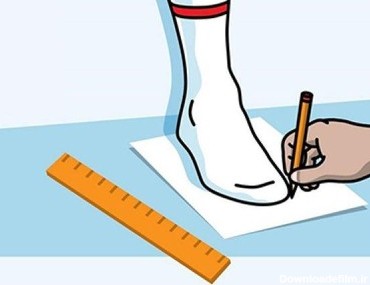 نحوه اندازه‌گیری سایز پا برای کفش اصل