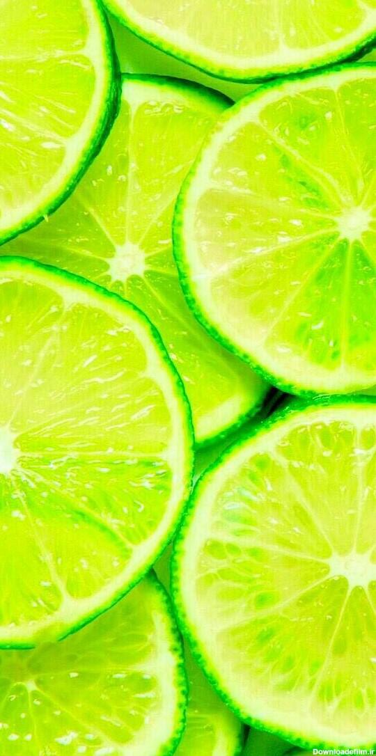 والپیپر با زمینه سبز لیمو - عکس ویسگون