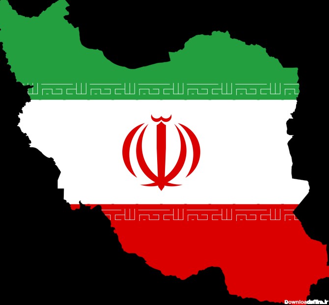 Iran Flag Map PNG - Flag of Iran Map – Free Download