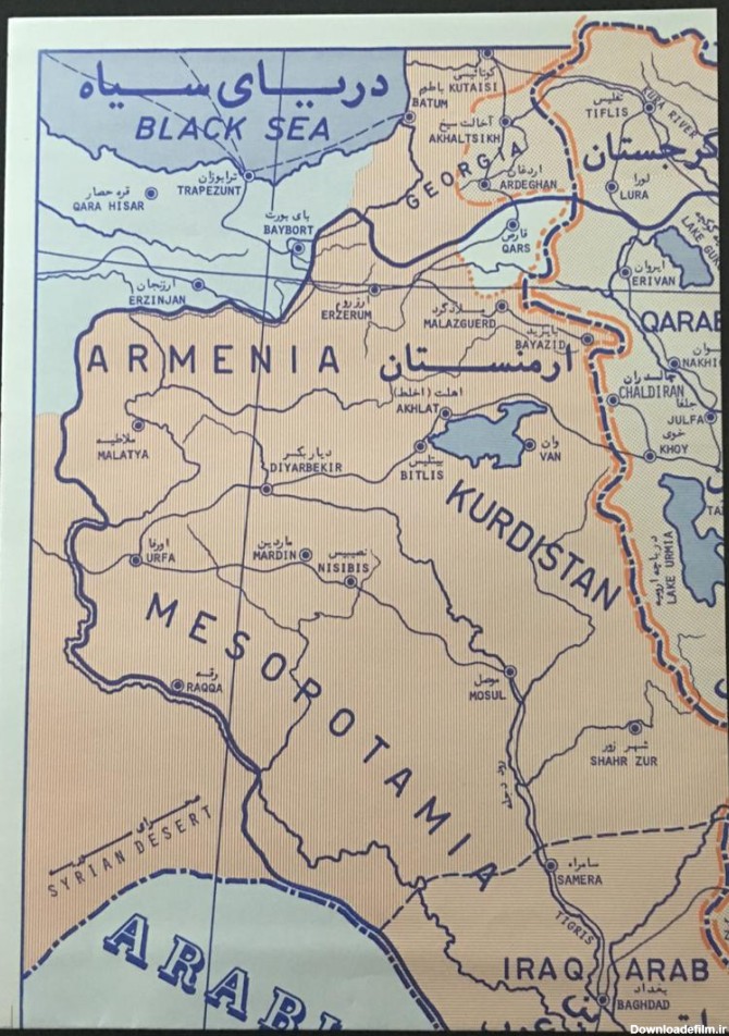 نقشه ایران در زمان صفویه – جلد 8 – موسسه جغرافیایی و کارتوگرافی سحاب
