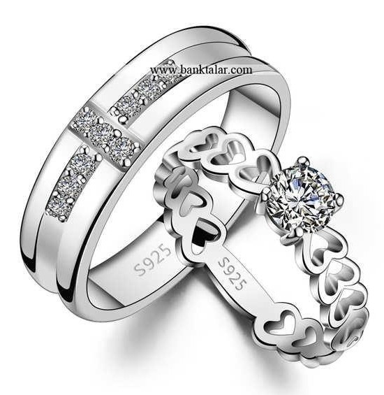 مدل حلقه های ست عروس و داماد بسیار زیبا