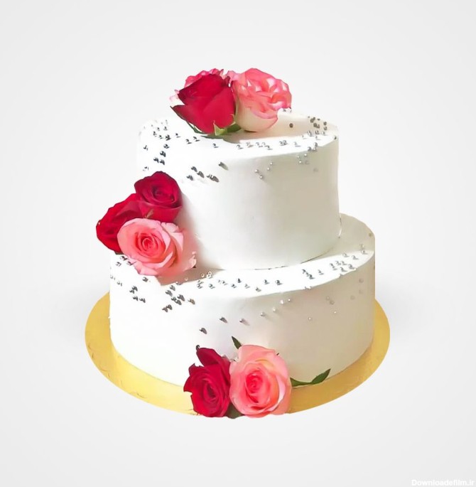 سفارش و خرید آنلاین کیک دو طبقه تشریفات |گل بازار
