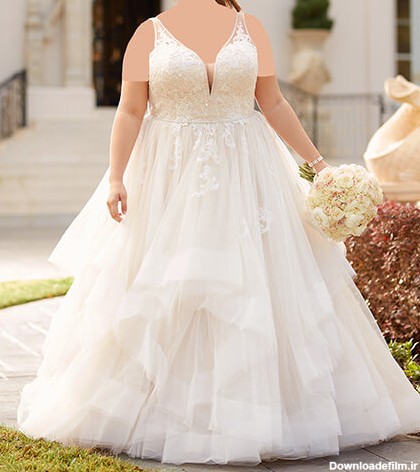 مدل لباس عروس برای افراد چاق + نکات انتخاب لباس عروس برای افراد چاق