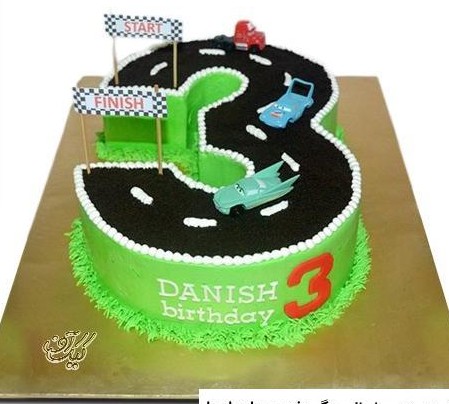 عکس کیک تولد پسرانه سه سالگی