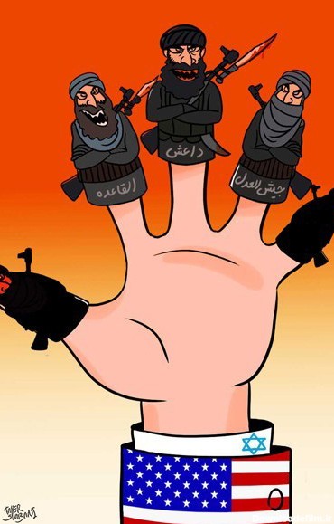 کاریکاتور گروه های تروریستی عروسک های آمریکا
