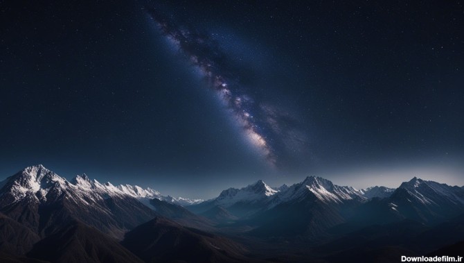 کهکشان راه شیری بر فراز کوه - کهکشان راه شیری چیست