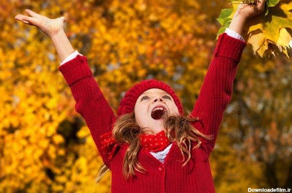 تصاویر زیبا از کودکان در فصل پاییز