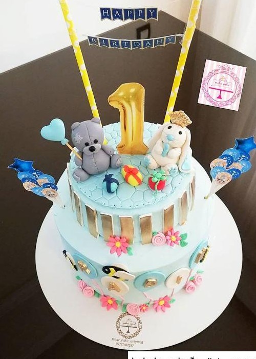 عکس کیک تولد پسرانه سه سالگی خاص
