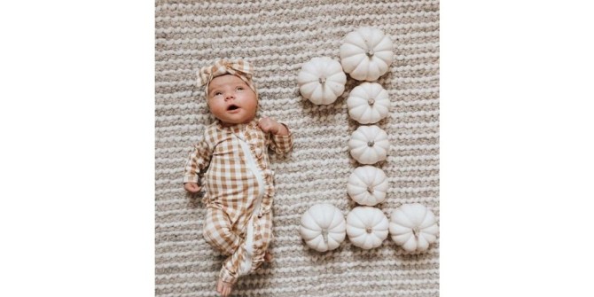 ۸۵ ایده عکس ماهگرد نوزاد در منزل و آتلیه از ۱ تا ۱۲ ماهگی | آتلیه ...