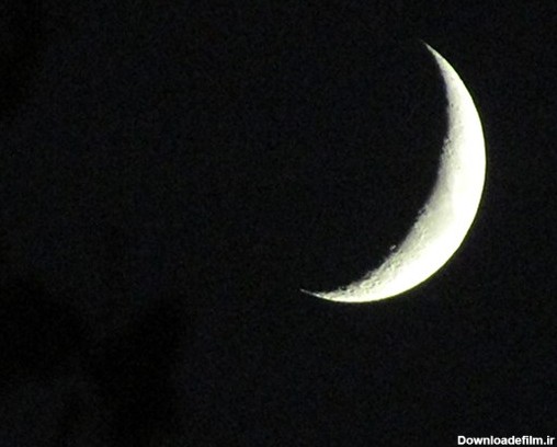 عکس / هلال ماه در شب اول ماه رمضان
