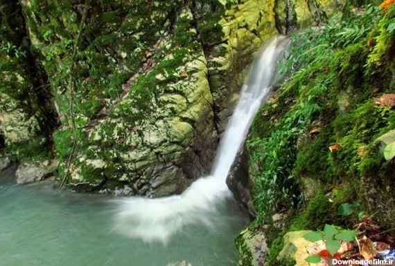تصاویری از آبشار کوه سر مازندران