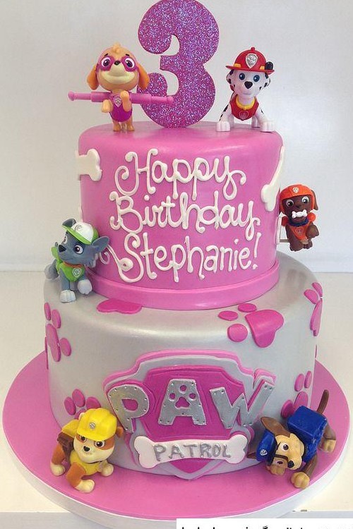 عکس کیک تولد پسرانه سه سالگی جدید