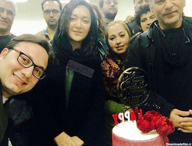 جشن تولد نیکی کریمی در پشت صحنه فیلم «آذر» +عکس