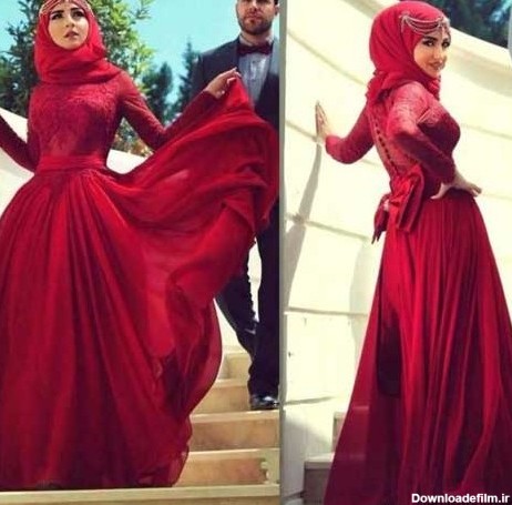 مدل لباس عقد پوشیده اسلامی