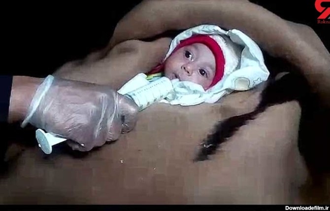 فیلم تلخ از رها کردن یک نوزاد در بیابان های اصفهان + فیلم