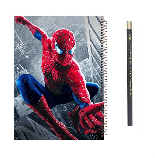 قیمت و خرید دفتر نقاشی مدل مرد عنکبوتی به همراه مداد