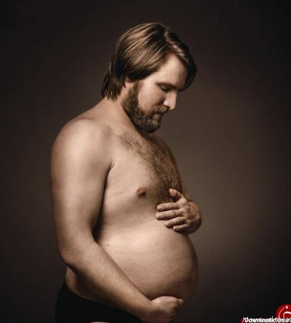 تصاویری از مردان در حاملگی