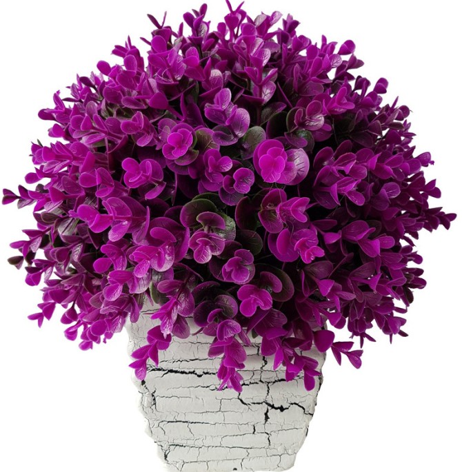 قیمت و خرید گلدان سفالی به همراه گل مصنوعی بخشی مدل SH2030