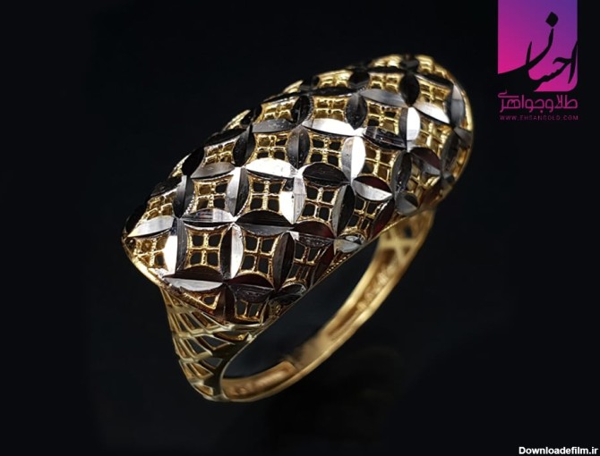 انگشتر طلا لوکس آینه ای | طلا | جواهر | خرید طلا | طلا و جواهری احسان
