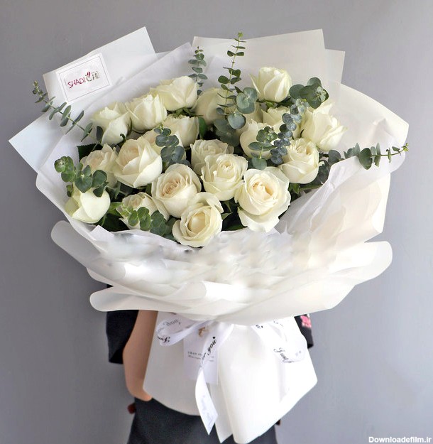 دسته گل رز سفید ❤️ مناسب برای مراسم عروسی | ارسال رایگان ...