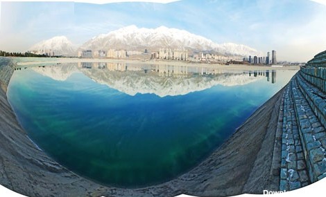 پیاده‌روی پاییزه کنار دریاچه چیتگر +عکس