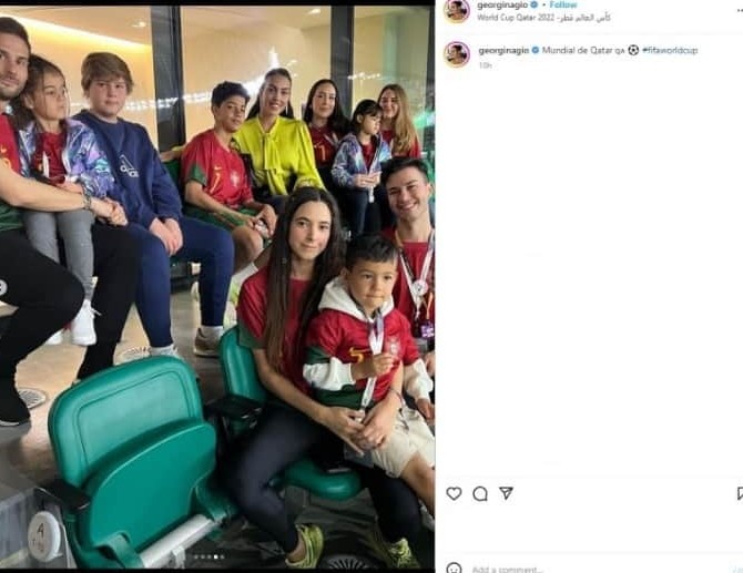 نامزد و فرزندان رونالدو در جام جهانی 2022 قطر+ تصاویر
