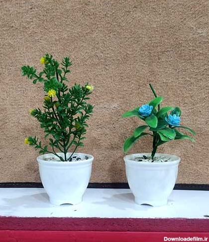 گل و گلدان مصنوعی کوچک - آریا پلاسکو
