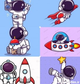 عکسای فضانورد کارتونی - تستچی