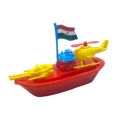 اسباب بازی جنگی مدل کشتی و هلی کوپتر پلاستیکی ارزان