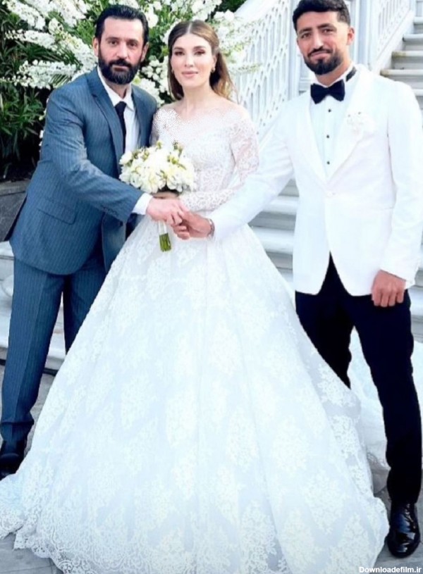اولین تصاویر از عروسی فوتبالیست تیم ملی با خانم مدل ترک + عکس