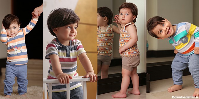 12 طرح راه راه لباس نوزادی و کودک