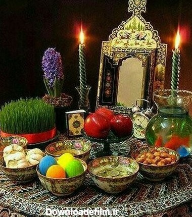 عکس سفره ی هفت سین سنتی