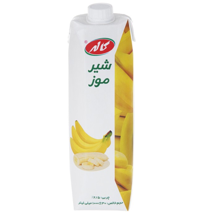قیمت و خرید شیر موز کاله حجم 1 لیتر