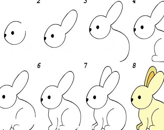 فیلم نقاشی خرگوش+22 عکس ایده آموزش "نقاشی خرگوش"-بسیار راحت و آسان ...