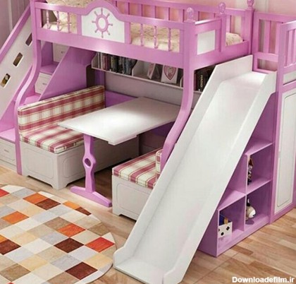 مدل کمد و تخت های دو طبقه بچه ها