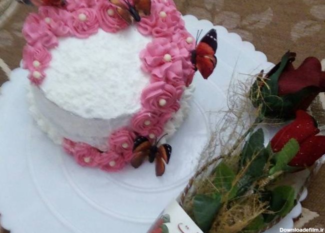 طرز تهیه تزیین کیک برای سالگرد ازدواج ساده و خوشمزه توسط تپل ...