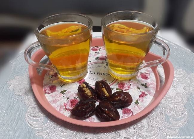 طرز تهیه چای سبز زعفرانی+ گل محمدی ساده و خوشمزه توسط fatemeh - کوکپد