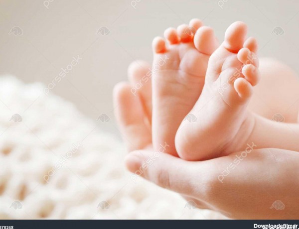 عکس پای بچه نوزاد