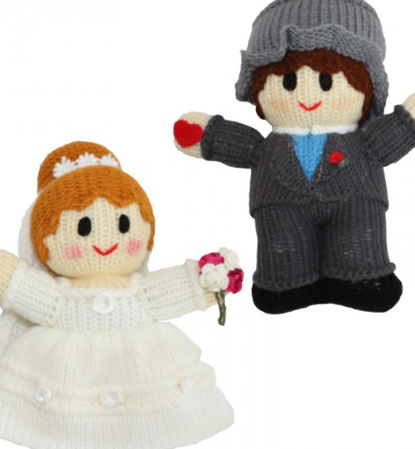 مشخصات، قیمت و خرید عروسک بافتنی طرح عروس و داماد مجموعه دو عددی ...