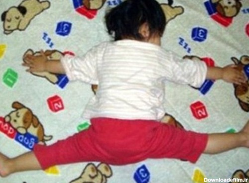 خوابیدن عجیب کودکان (عکس)