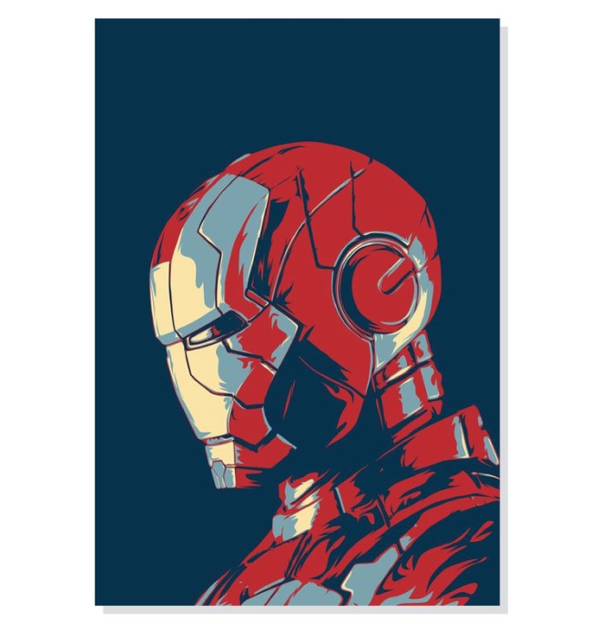 قیمت و خرید تابلو شاسی طرح فیلم مرد آهنی Iron Man Marvel مدل M0345