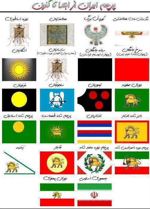 پرچم ایران در عصر باستان چگونه بود ؟