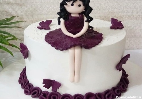 کیک تولد دخترانه عروسکی با بهترین ایده های خلاقانه و جذاب | ایران کوک