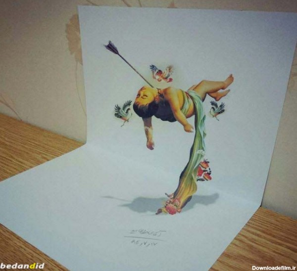 نقاشی سه بعدی حضرت علی اصغر - عکس ویسگون