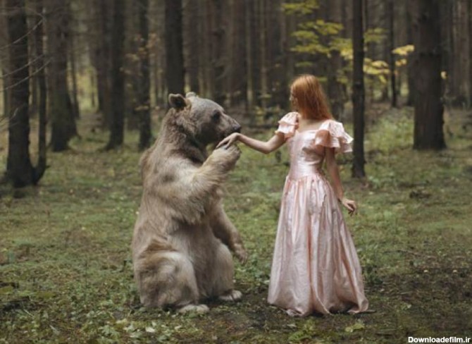 عکس های خیره کننده دختر عکاس روسی با حیوانات واقعی - زومیت
