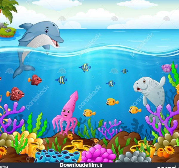 کارتون ماهی زیر دریا 1322054